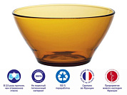 Салатник стеклянный, 510 мл, серия Lys Amber DURALEX 2004DF06A1111