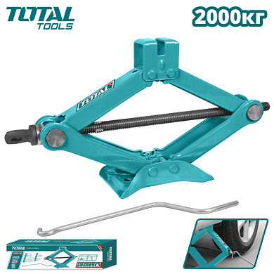Домкрат винтовой (ромбический) 2 т, 120-395 мм TOTAL THT101021
