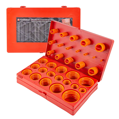 Набор уплотнительных колец, резиновые маслобензостойкие 407 пр, метрические Forsage F-721