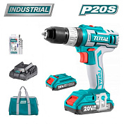 Дрель-шуруповерт аккумуляторная ударная TOTAL TIDLI2002