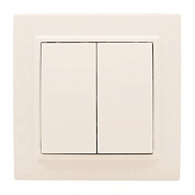 Выключатель 2-кл, СП 10А бежевый Минск EKF ERV10-023-20