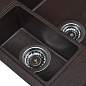 Мойка кухонная из мраморной крошки, coffee, Wisent WQ580-27
