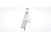 Лестница-стремянка алюм. проф. 191 см 9 ступ. 9,1 кг NV500, с лотком-органайзером, макс. нагрузка 180 кг Новая Высота 5150109