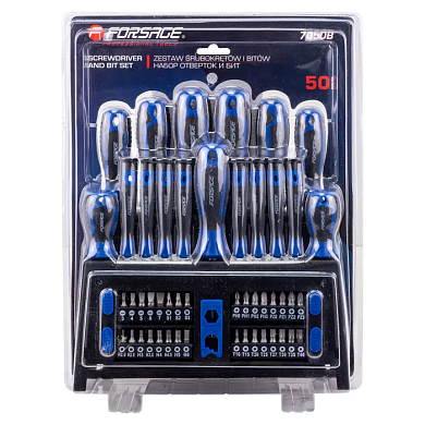 Набор отверток и бит 50 пр Forsage F-7050B