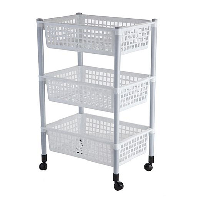 Контейнер для овощей 3-х секционный (на колесах) лоток 10 л. Полимербыт 4396000