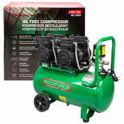 Компрессор поршневой с прямым приводом, 4 цилиндра, безмасляный, ресивер 50 л, 2.2 кВт, 8 бар, 420 л/м, 230В RockForce RF-V30/50 OIL FREE