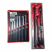 Набор накидных ключей 8-24 мм EXTRA LONG 7 пр, набор монтировок 4 пр H-D HD-038484730