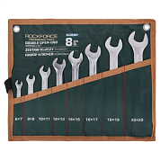Набор рожковых ключей 6х7-20х22 мм 8 пр RockForce RF-5089P