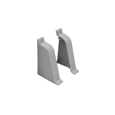 Заглушка ПВХ к плинтусу LK ZAK тёмно-серый (201) EL-MECH-PLAST 59658