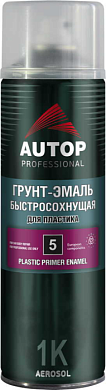 Грунтэмаль для пластика Графит аэр. 650 мл №5 AUTOP ATP-A07273