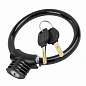 Замок велосипедный на ключ, толщина троса 11 мм, длина троса 350 мм ForceKraft FK-JQ 8238