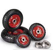 Колесо большегрузное P 160 160 мм резина с протектором, на ось (N) TOR 1048774