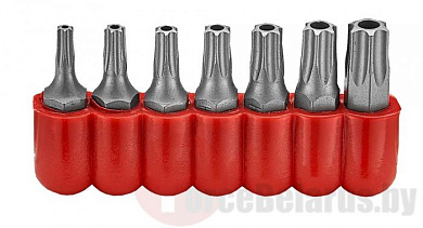 Набор бит TorxTR (с отверстием) T10-T40 7 пр. 1/4'' Force 2071
