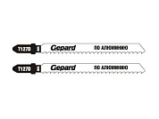 Пилка для лобзика T127D 2 шт по алюминию GEPARD GP0630-04