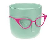 Кашпо МАРИ D115мм со вставкой, фисташковый IDEA М3075