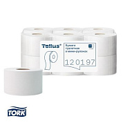 Бумага туалетная Tellus Стандарт, Т2, в мини рулоне, 200 м, 1 слой