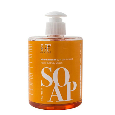 Мыло жидкое для рук и тела ''Молочная карамель'' La and Te beaute LT-7027