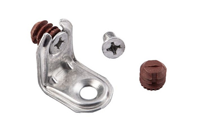 Стяжка угловая 2,16Д (стяжка+2винта+2гайки) (уп/20шт) AKS 105057