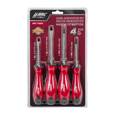 Набор ударных отверток PH, SL 4 пр JBC JBC-7004