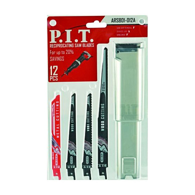 Набор полотен для сабельной пилы 12шт PIT ARSB01-012A