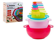 Набор мисок 10 предметов разноцветный, (Материал: полипропилен) Perfecto Linea 30-100830