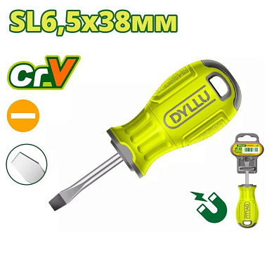 Отвертка шлицевая SL6,5 38 мм DYLLU DTSD1261