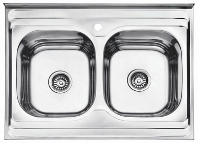 Кухонная мойка из нержавеющей стали, глянцевая Ledeme L98060B
