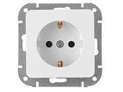 Розетка 1-ая, скрытая, з/к, б/з белая, Аструм, Bylectrica РС16-1502