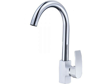 Смеситель для кухни D35-A, серия 270 белый, поворотный J-излив ECONOCE EC0273WT