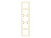 Рамка 5-ая вертикальная кремовая, RITA, Mutlusan 22208002502