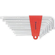 Набор ключей имбусовых TORX, 9 шт., T10-T50, CrV, удлиненных, с сатиновым покрытием Matrix 12306