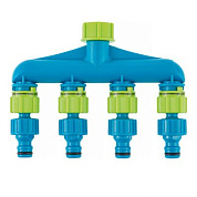 Разветвитель четырехканальный, пластиковый Palisad Luxe 66428