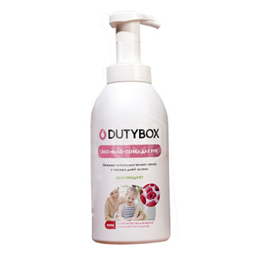 Мыло-пена Dutybox Малина в сливках, экологичное, 500 мл