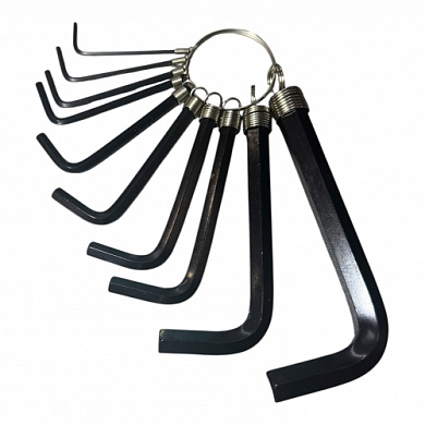 Ключи шестигранные 1.5-10мм (набор 10пр.) CrV "H-D"