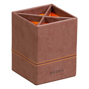 Карандашница "Rhodiarama", 80x80x110 мм, шоколадный