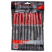 Набор надфилей разнопрофильных 180 мм, 10 пр. ForceKraft FK-6165