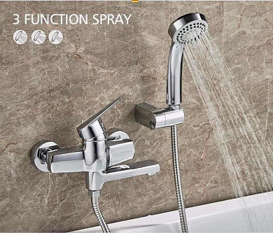 Смеситель для ванны, латунь, хром Ledeme L3140