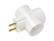 Разветвитель 3-местный, б/з, 16А, 250В, Bylectrica РВ16-378