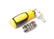 Отвертка реверсивная с поворотной рукояткой и комплектом бит 13 пр. BaumAuto BM-30311313