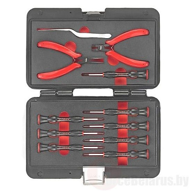 Набор для ювелирных работ кусачки, пинцет, круглогубцы, отвёртки 10 пр. Force 2106A