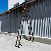 Стремянка телескопическая алюм. бытовая 4.1 м, 14+14 ступ. ISMA ISMA-UP410-2