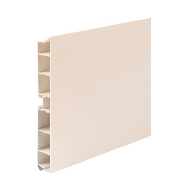 Цоколь мебельный ПВХ h=100 крем ваниль L=4000мм, RU 89453