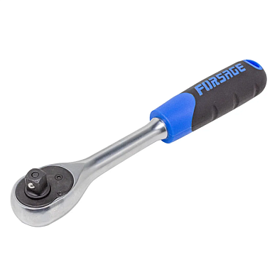 Трещотка реверсивная с резиновой ручкой 3/8'' 45 зуб. Forsage F-80232