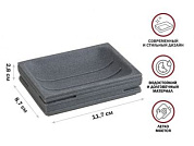 Мыльница WEATHERED SAND, серая, под натуральный камень Perfecto Linea 35-151402