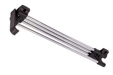 Выдвижная вешалка L-400 усиленная с ручкой, хром/черный GRIDLI 113944