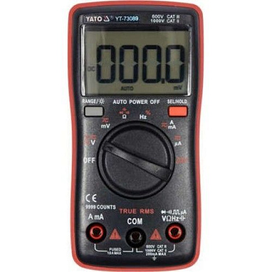 Цифровой мультиметр 0-750V + True RMS Yato YT-73089