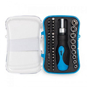 Отвертка реверсивная с битами серии МАСТЕР КВТ НБ-46