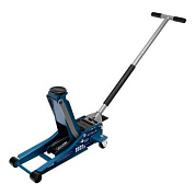 Домкрат гидравлический подкатной 3 т, быстрый подъем, Low profile quick lift, 75-505 мм, профессиональный Stels 51137