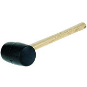 Молоток резиновый с деревянной ручкой 0,45кг, WUMAX 171573450