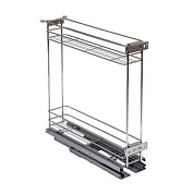Выдвижная корзина-карго NORWIG 200 напр.скр.монтажа с доводчиком крепл.нижнее, хром AKS 36028
